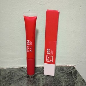 3INA‎ The Lip Gloss 244 Red High Shine Vegan Cruelty Free 8ml 0.27oz